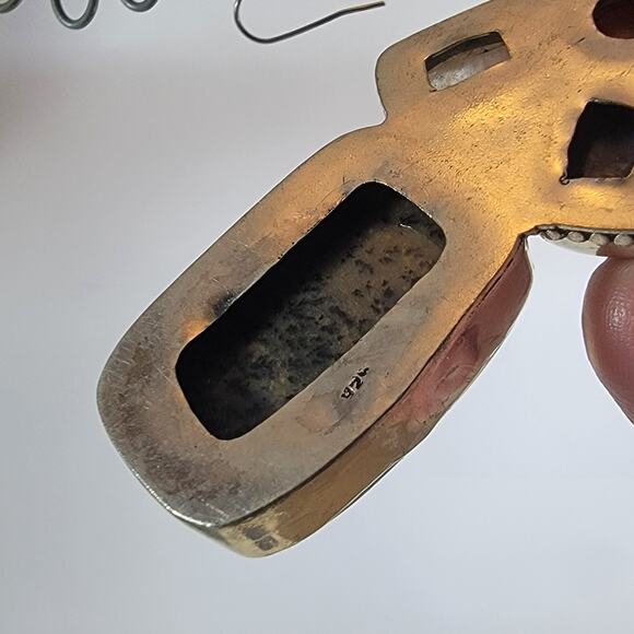 Statement Gemstone Pendant – Jasper, Amber, Sugilite, Moonstone + Silver Chain - Picture 5 of 10